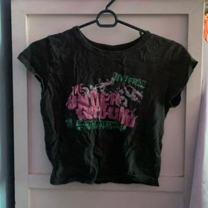 Dark grey graphic tee